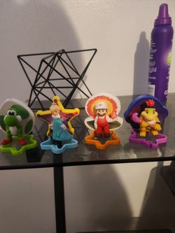 Mario galaxy mcdonalds toys bowser jr rosalina yoshi fire mario buy or trade 2$ each