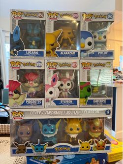 Pokémon Funko Pop Rare Evee Lot alakazam Lucario