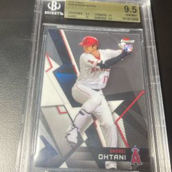 2018 Topps Finest Shohei Ohtani Rookie BGS 9.5++ w/Two 10 Subgrades