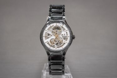 Rado True Automatic Open Heart Gray Ceramic Watch