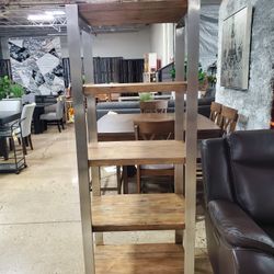 Beautiful Solid Wood And Metal Bookcase (New)