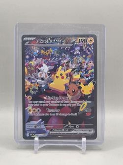 Pokémon 30th Celebration Pikachu ex 150/128 SIR – Near Mint