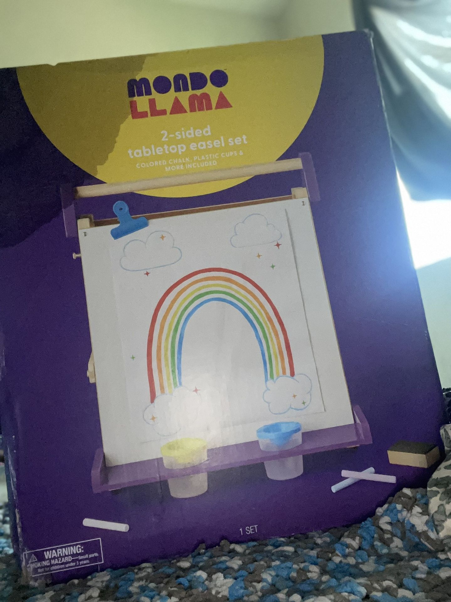 KIDS 2 SIDED TABLETOP EASEL SET