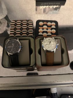 Fossil Chronograph Watches Set of Two