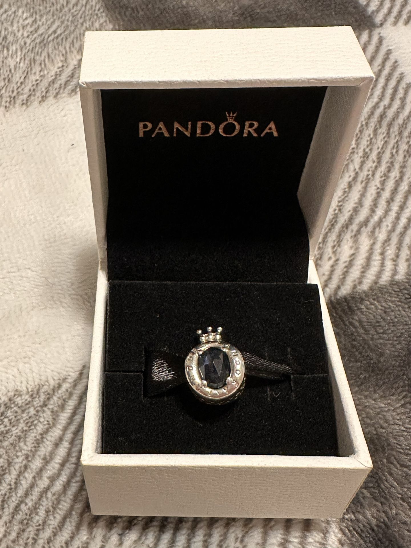 Authentic Pandora Charm- Silver And Blue