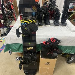 Rome Snowboard Package With Boots And Bindings 