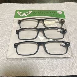 Angel Sight Spring-Hinge Reading Glasses (+1—+4) (Brand-New)