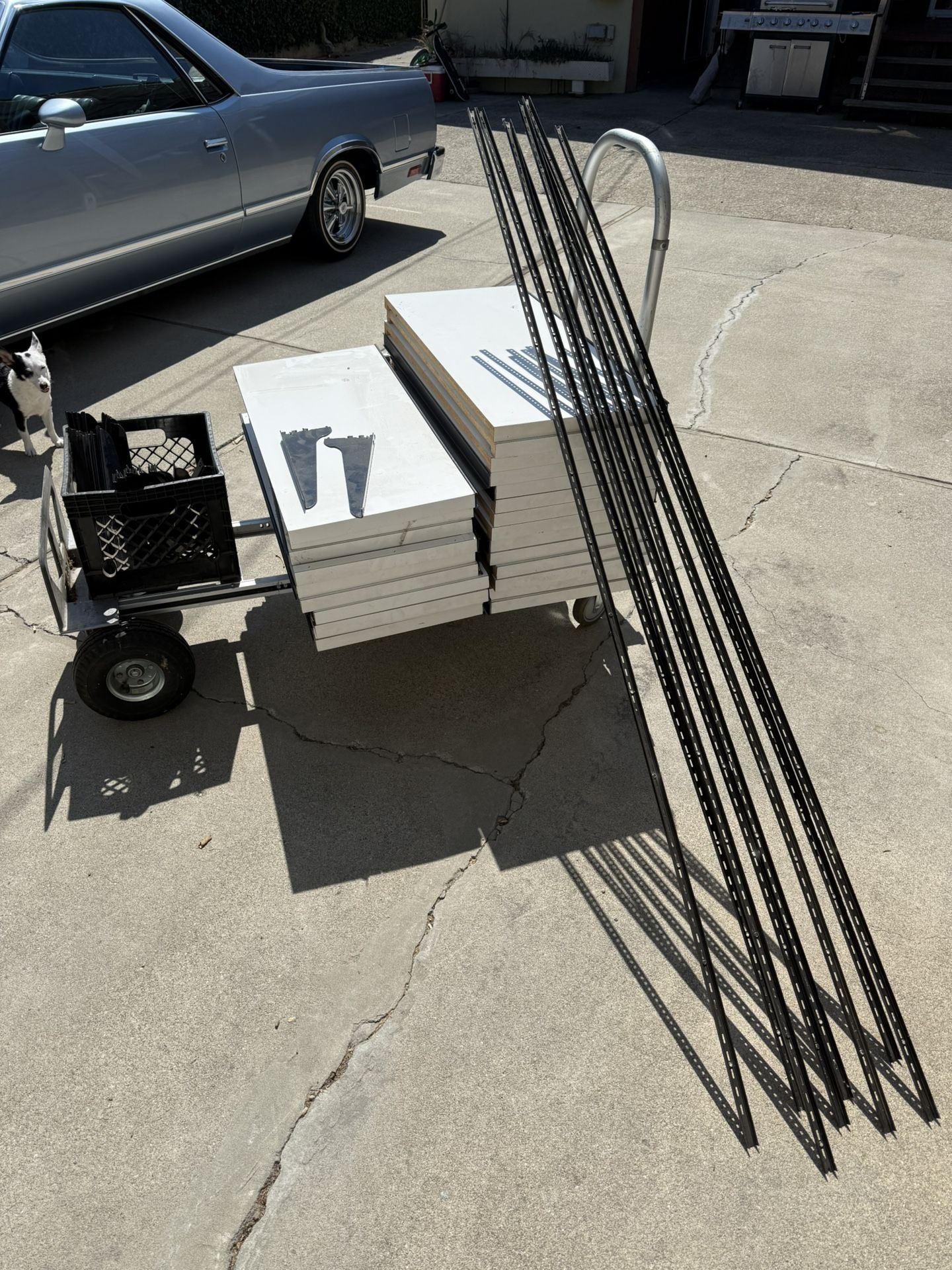 Storage And Organizing Shelving Rails And Braces