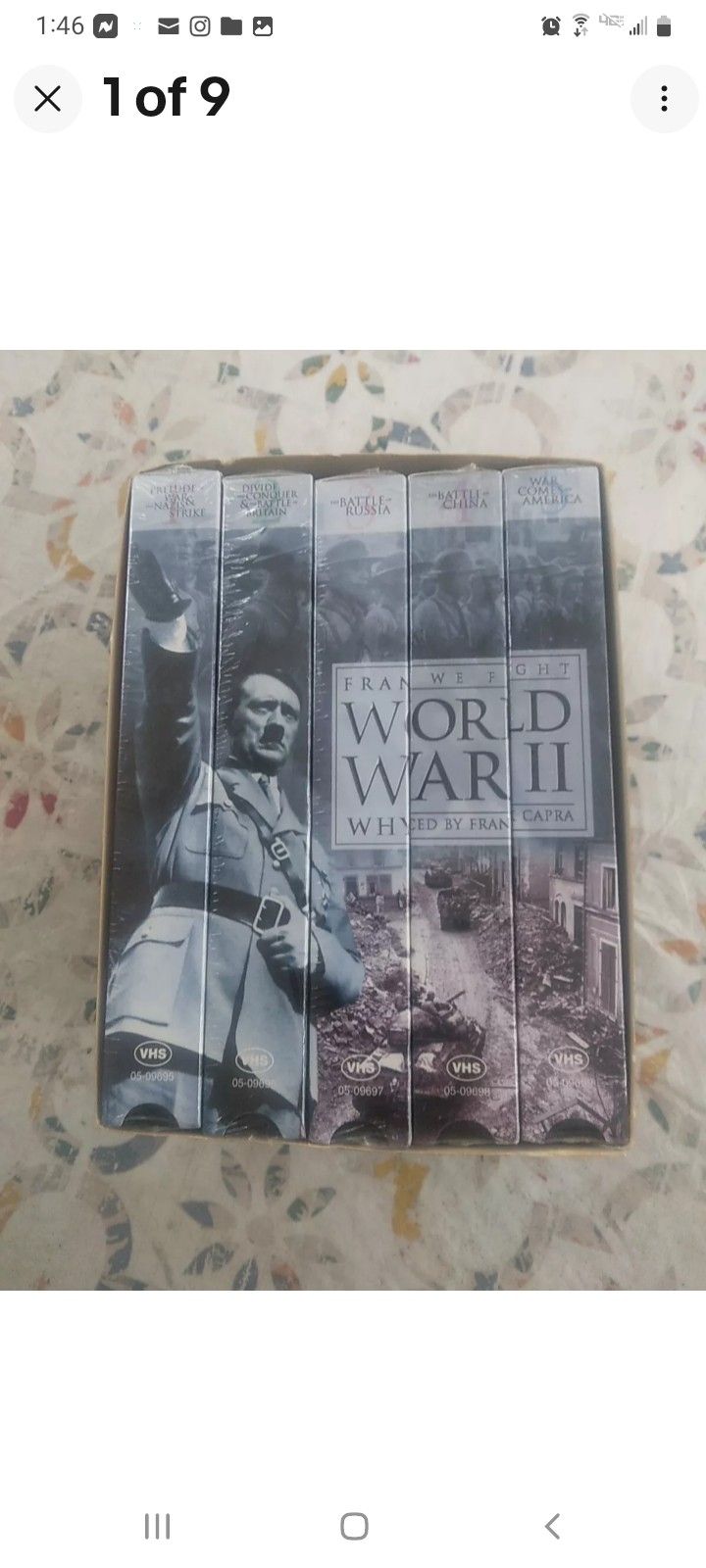 1998 World War 2 Collectors 5 Tape Vhs By Goodtimes New