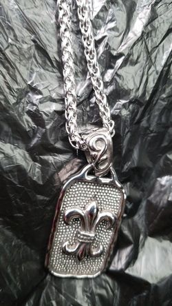Stainless steel dog tag with chain
