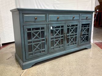 JOFRAN Craftsman 60″ Media Unit in Antique Blue