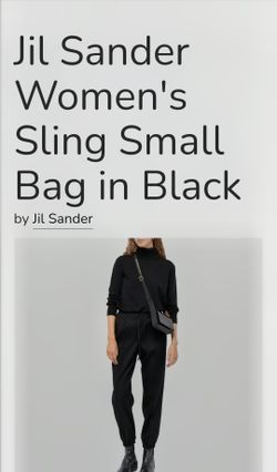 Woman's sling small bag