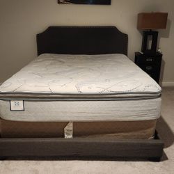 Used Bed Frame, Headboard, Mattress & Box Spring For Sale