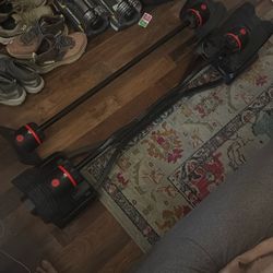 Bowflex Selectech barbell set. 80lbs.