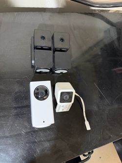 4 Wyze Security Cameras - 2x Pan v3, Pan v2, Cam v3 - Tested / Working