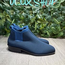 VIVAIA Ryan Pro Blue  Women Ankle Boots Pull on Chelsea Square-toe 39 US 8