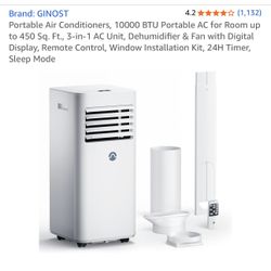Portable Air Conditioners, 10000 BTU Portable AC for Room up to 450 Sq. Ft