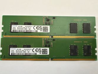 2x8gb Samsung DDR5 5600mts