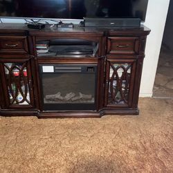 Electric Fireplace TV Unit