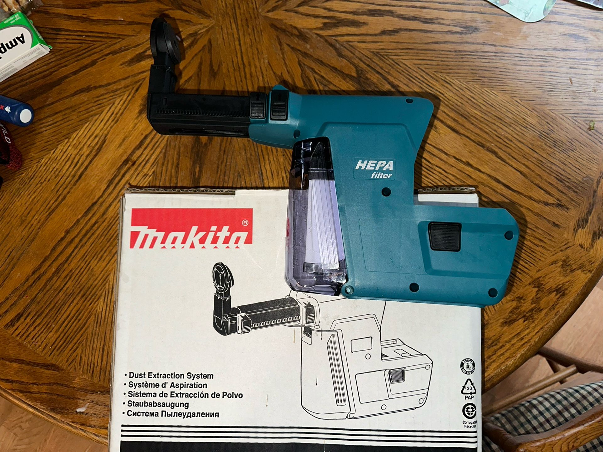 Makita Dust Extractor Attachment with HEPA Filter
