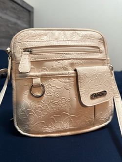 Cream-colored handbag