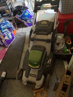 EGO electric lawn mower and battery