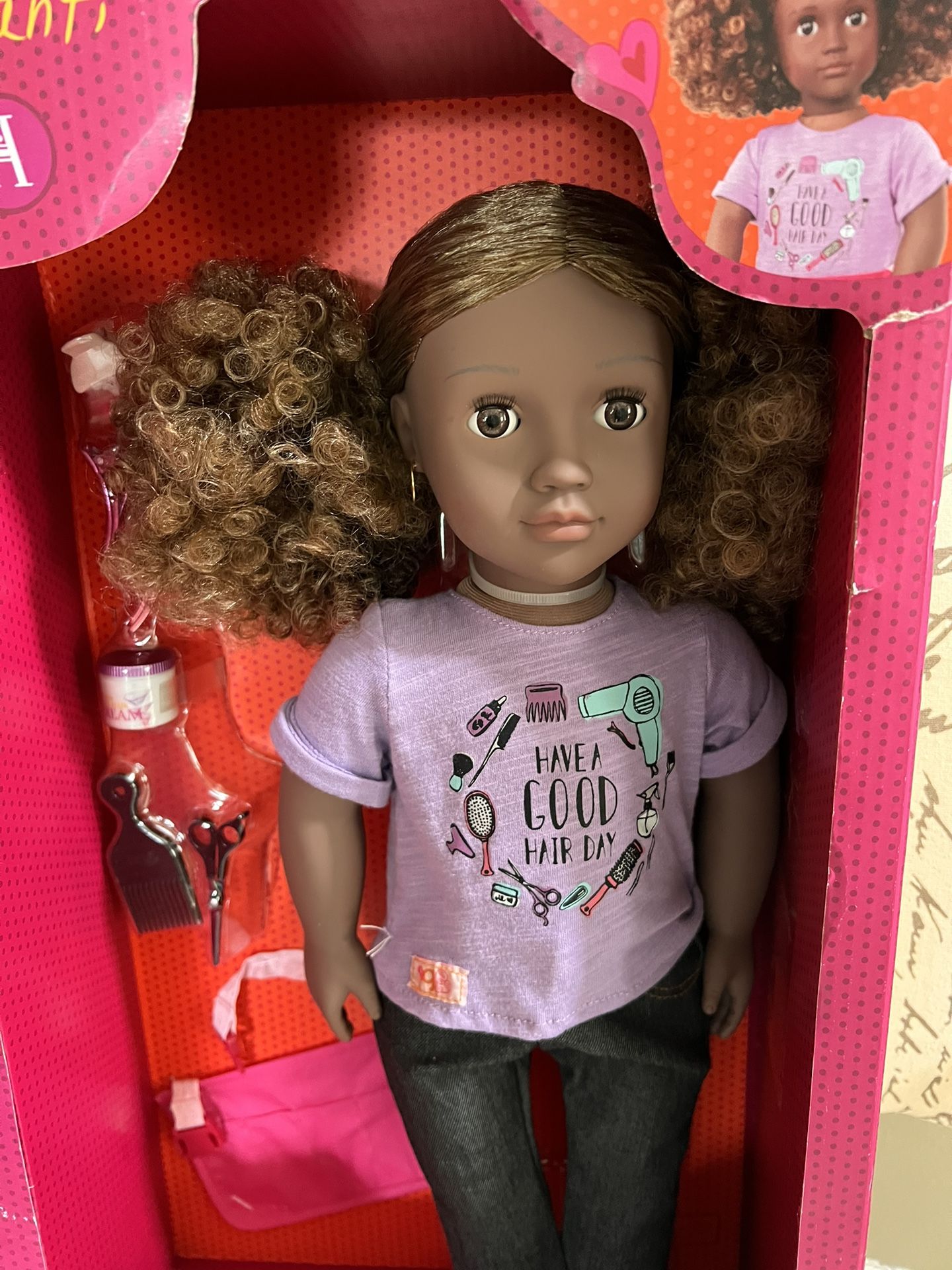 Our Generation Ashanti 18" Hair Stylist Doll