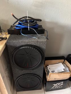 15” kickers, with Rockville amp and capacitor