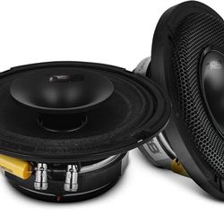 DS18 PRO-HY6.4MSL 6.5" Shallow Hybrid Mid-Range Car Audio Loudspeaker with Built-in Driver and Grill Included 300W Max 150W RMS 4 Ohms (1 Speaker