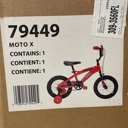 Huffy Moto X 16 Inch Kid’s Bike with Training Wheels
