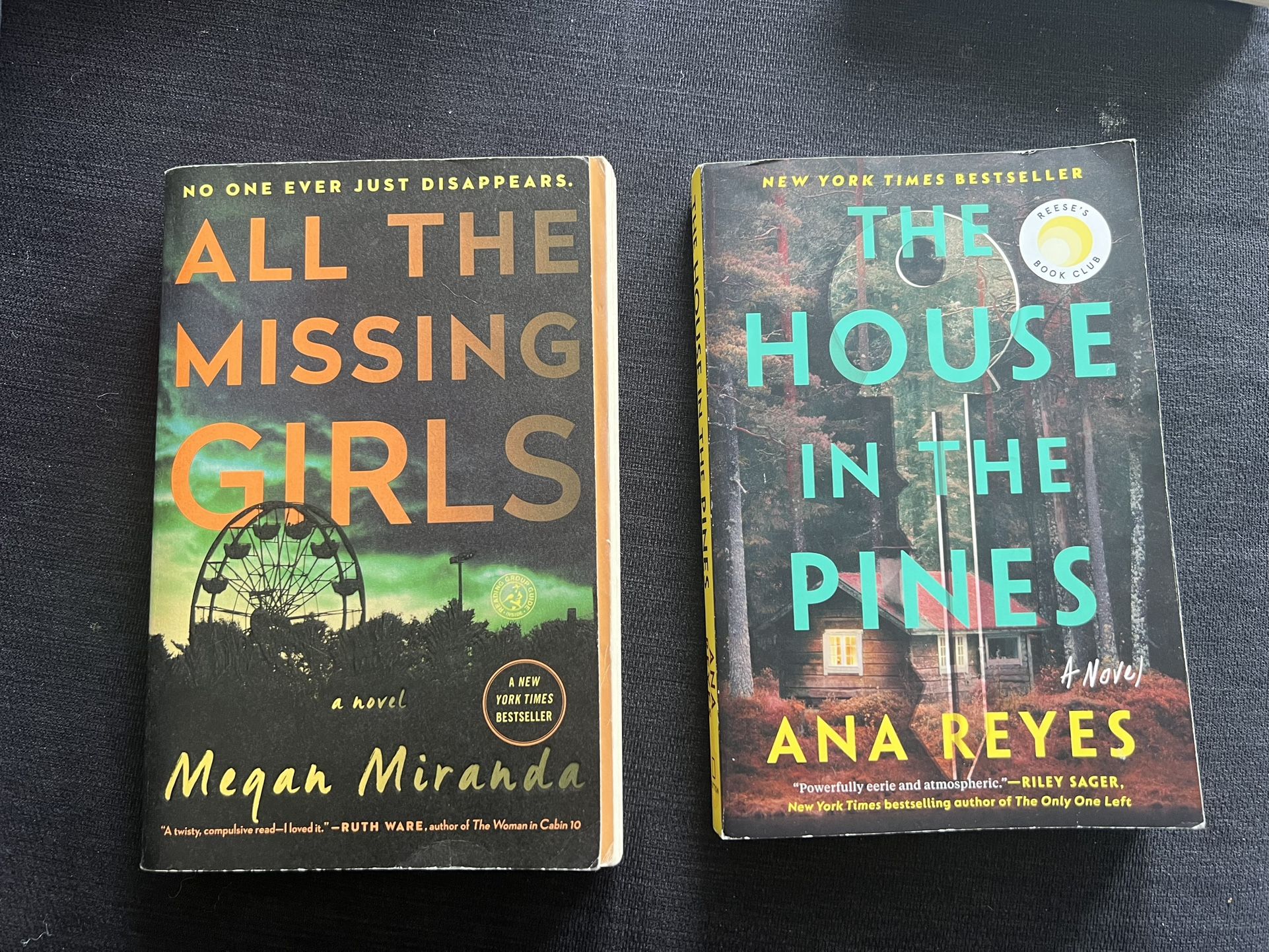 Thriller Books, $10 For Both