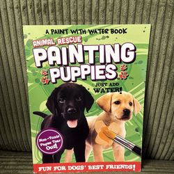 Animal rescue painting, puppies