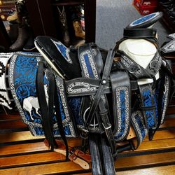 KingSaddle Mexican Leather Horse Saddle/ Silla De Montar Estilo Charro 