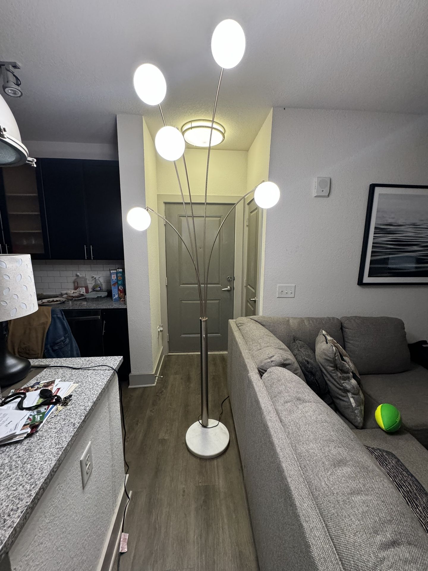 Modern Silver Lamp (Ashley Furniture)