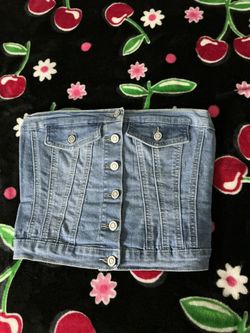 Denim Tube Top