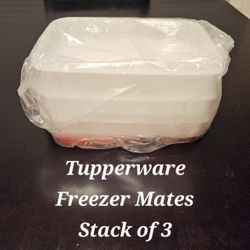 Tupperware Freezer Mates Stack Of 3