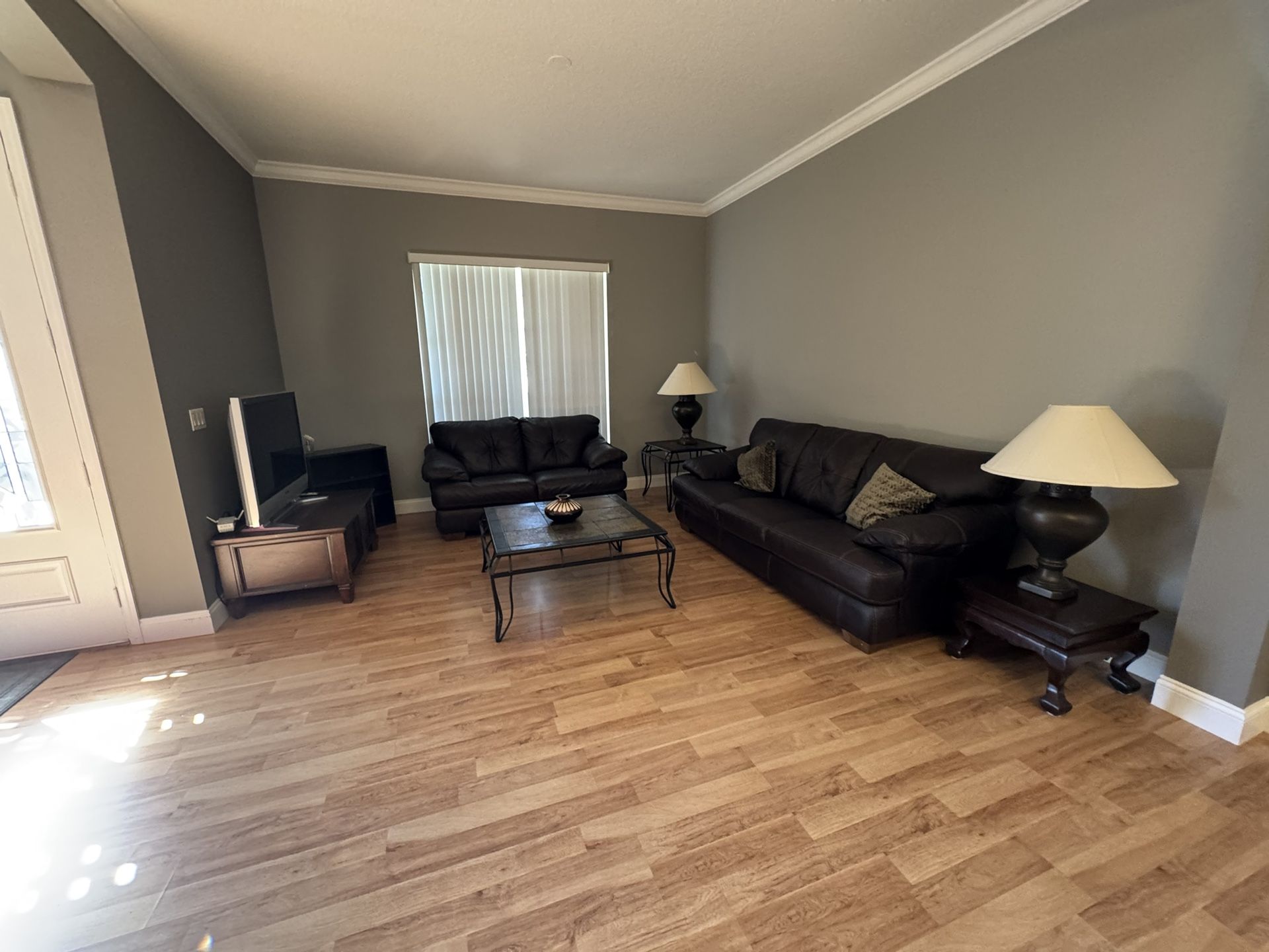 Leather Sofa and Love Seat