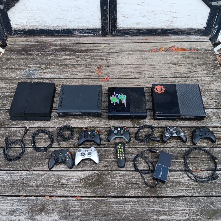 PS4 XBOX VIDEO GAME SYSTEMS LOT