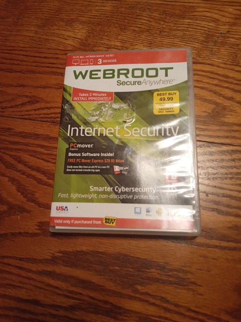 Webroot Internet Security PC Mover/ Instructions For Transferring Files