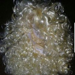 Blonde Medium Curly Wig 