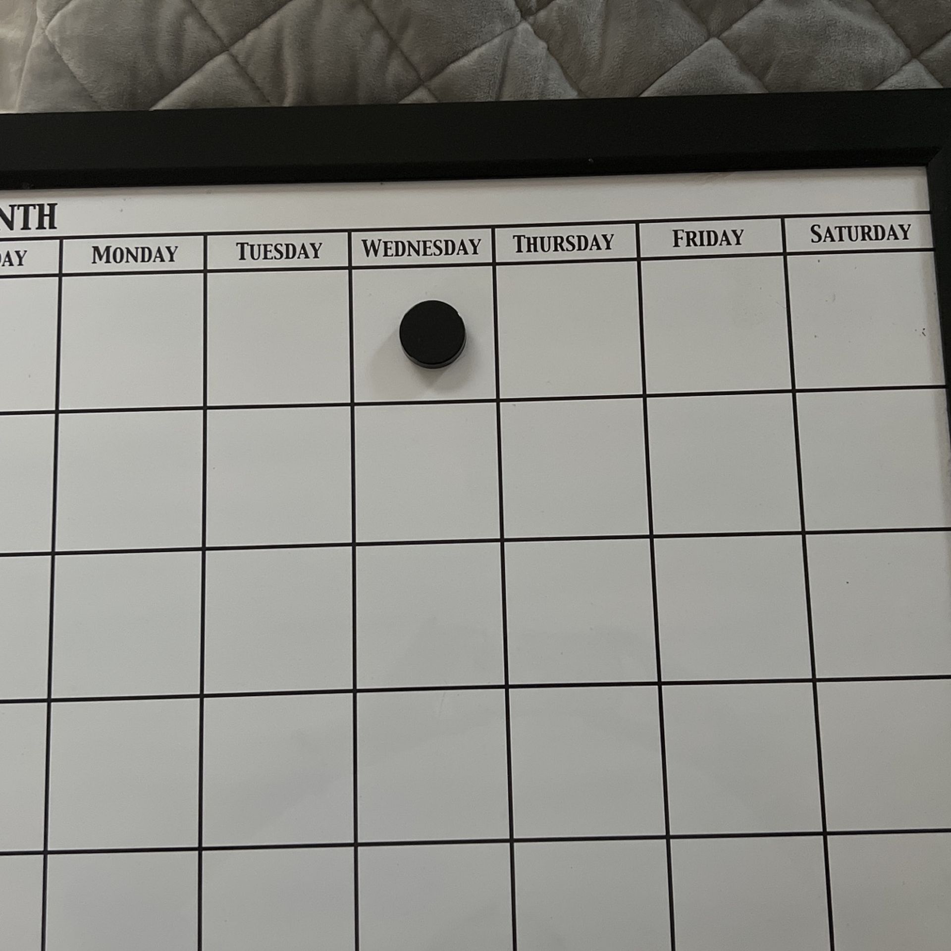 Dry erase Calendar