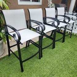 New Sunbrella Aluminum Patio Barstools/ Outdoor Bar Stools 