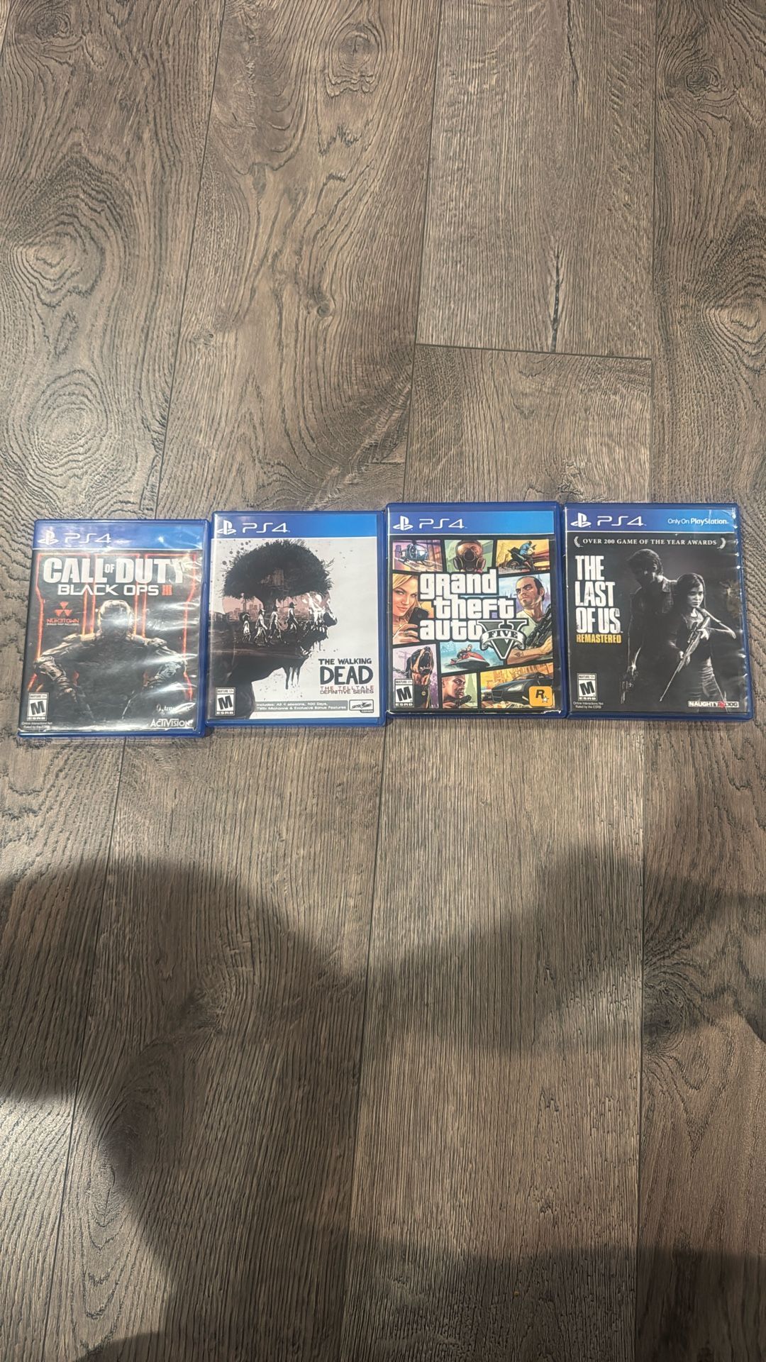 PS4 Games (Black ops 3, The Walking Dead, GTA 5, The Last Of Us)