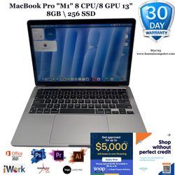 MacBook Pro (13-inch, M1, 2020) 8C CPU\ 8C GPU\ 8GB, 256GB "H91752"
