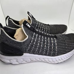 Nike React Phantom Run Flyknit 2 Shoes Mens 10.5 Black Running Athletic Sneakers