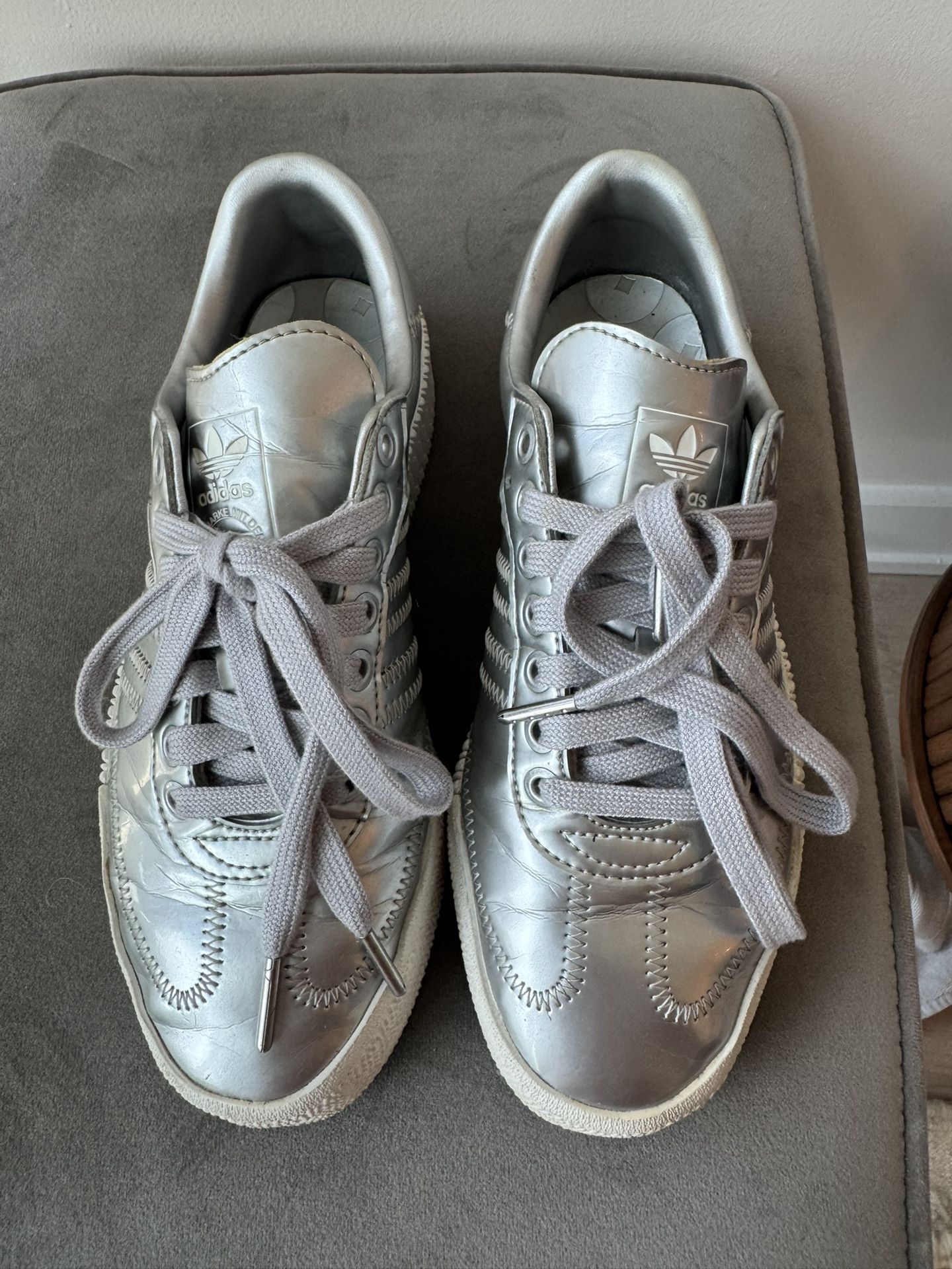 Adidas Sambarose silver metallic sneakers FV4325