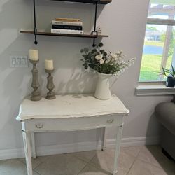 White Antique Table