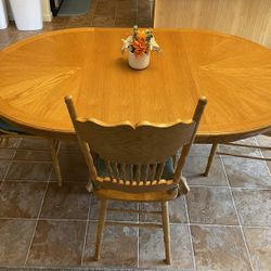 Solid Wood Dining Table & Chairs