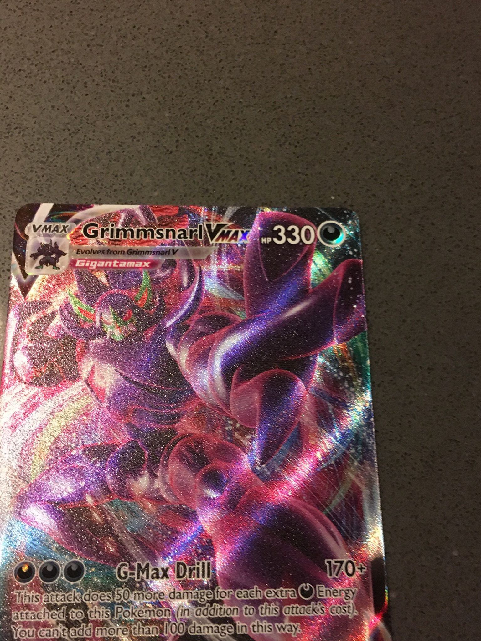 Very Rare Grimmsnarl Vmax Pokémon Card