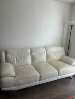 White Leather Sofa
